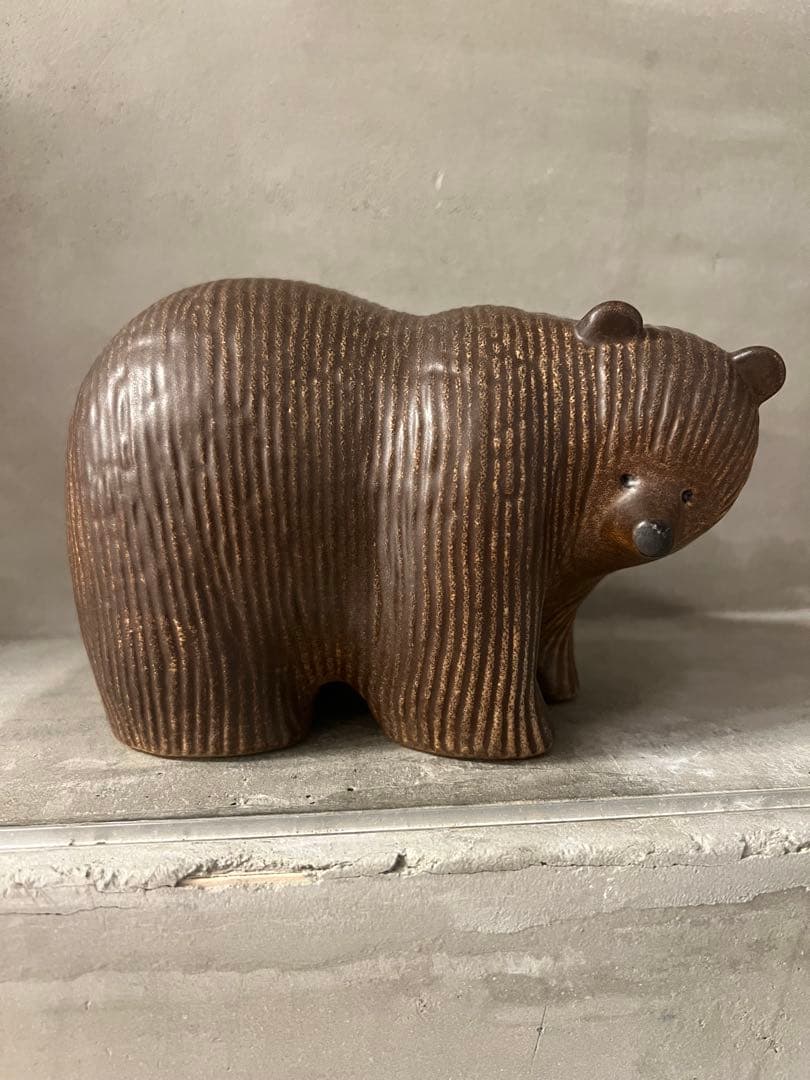 リサラーソン　熊 置物（ミディアム）