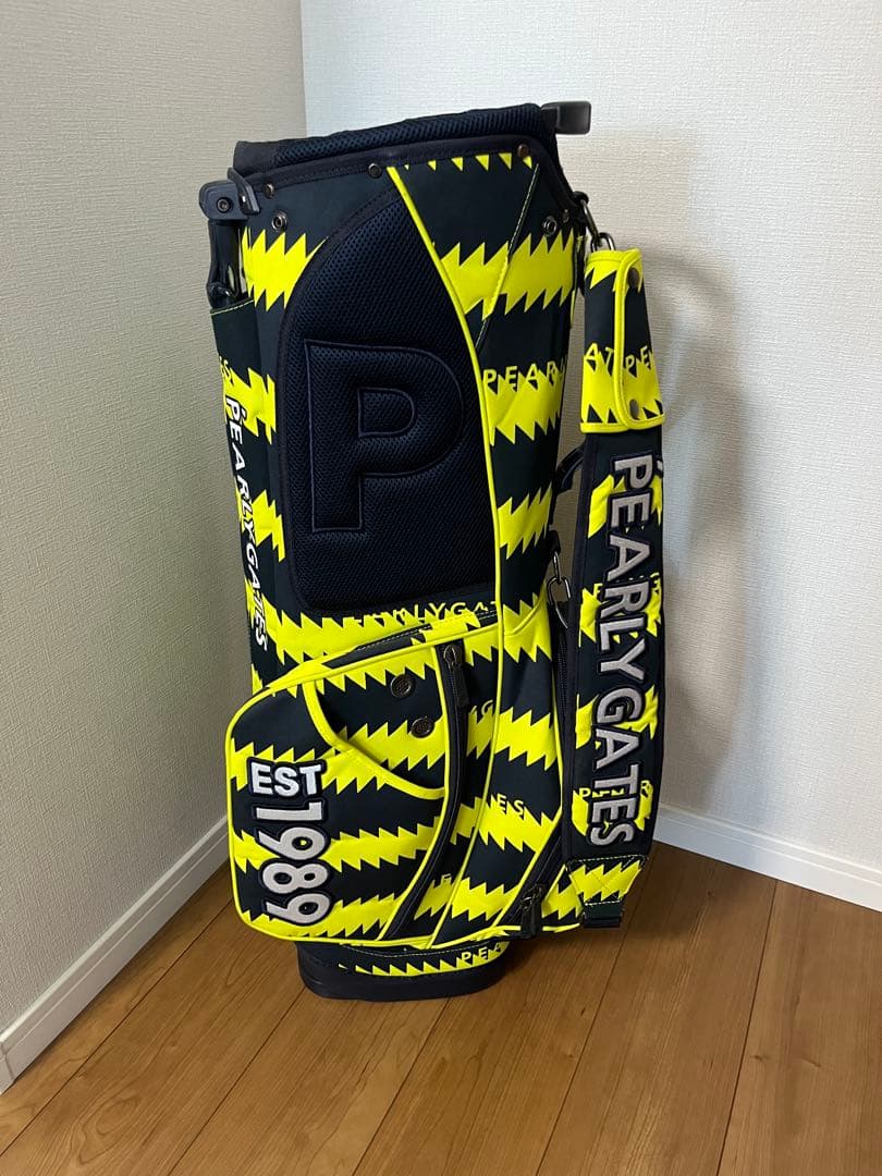 PEARLY GATES パーリーゲーツ　ギザギザボーダー柄　キャディバッグ