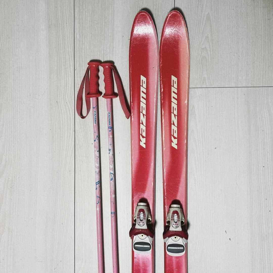 ジュニアスキー 4点セット KAZAMA MIZUNO 22.5㎝