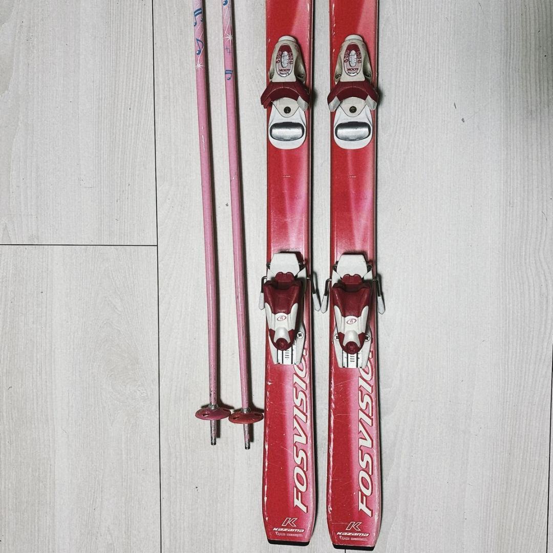 ジュニアスキー 4点セット KAZAMA MIZUNO 22.5㎝