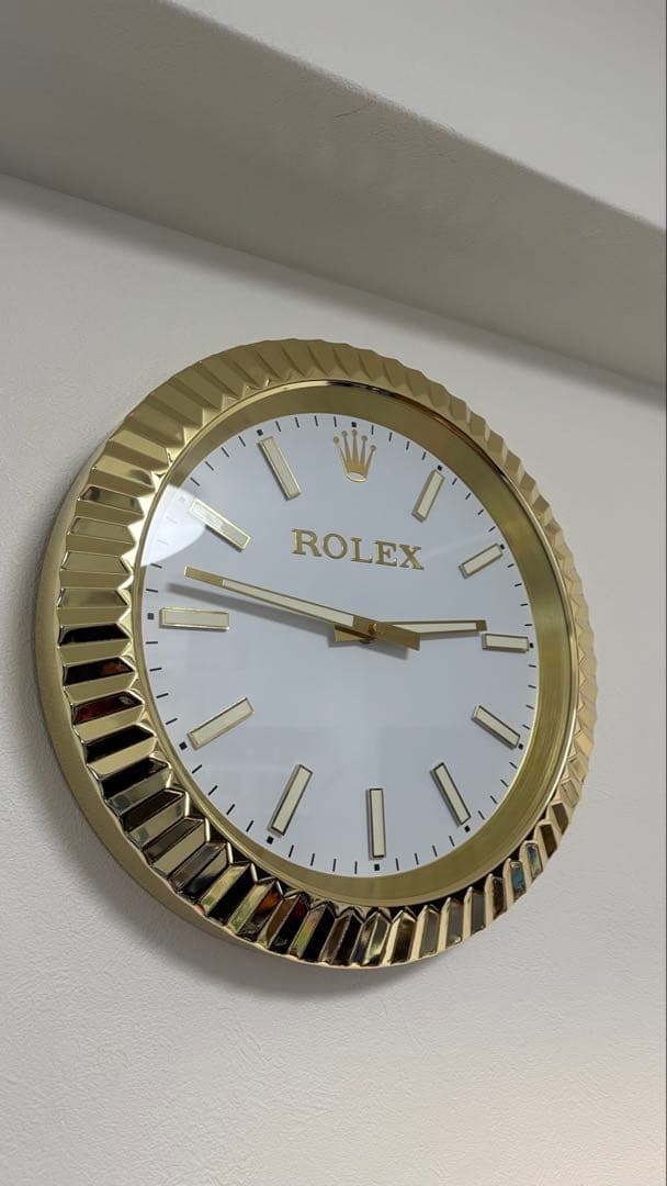 週末限定セール希少　新品　ロレックス　デイトジャスト　掛け時計　ゴールド