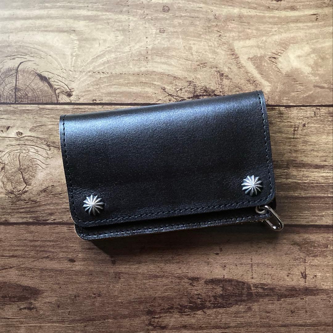 【お札を折らずに収納】ミドルトラッカーウォレット アポロコンチョ【即納品】