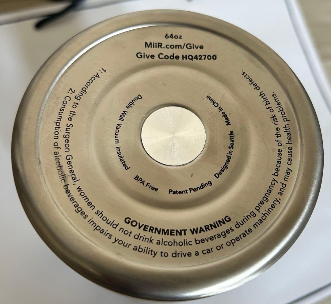 RHC ❌ MiiR Growler 64oz ステンレス ロンハーマン