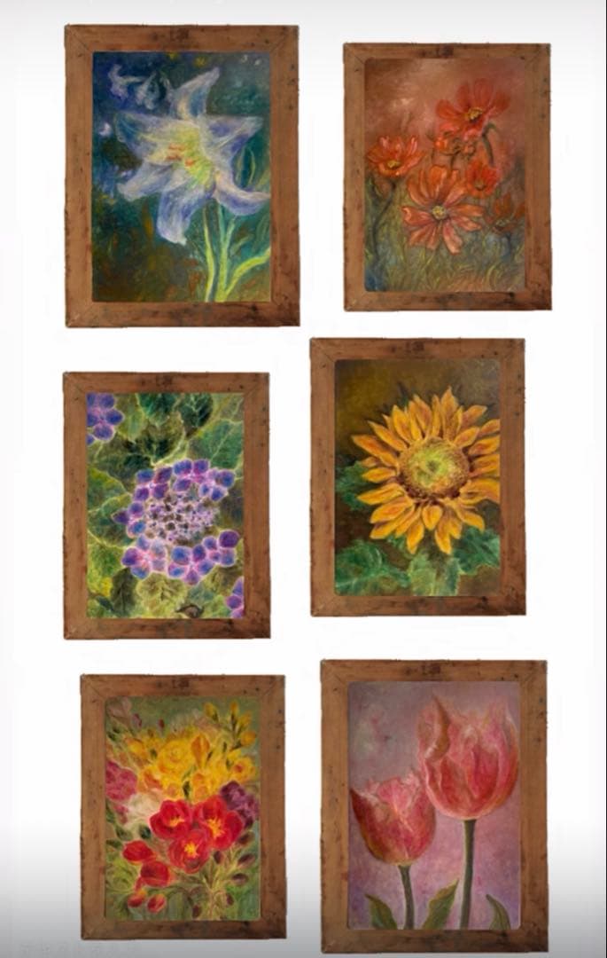 「紫陽花の絵」※原画※真作※直筆サイン入り※額無し