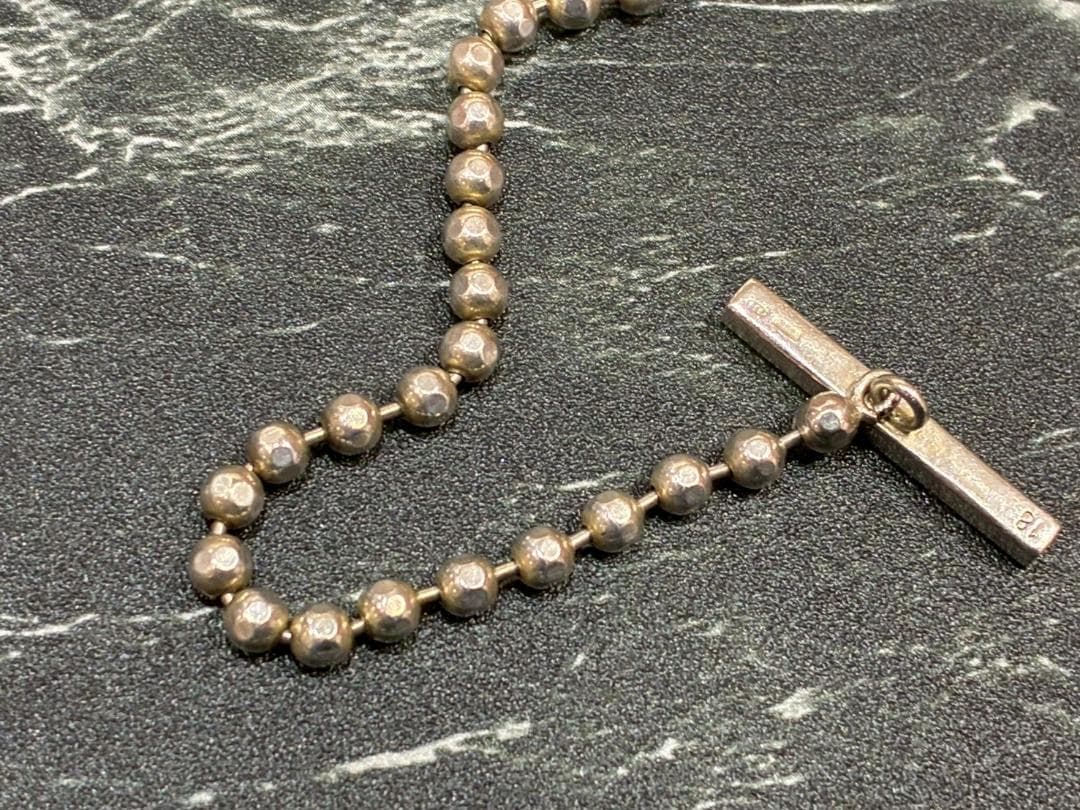 ♥【136】グッチ　ボールチェーン　ブレスレット　925