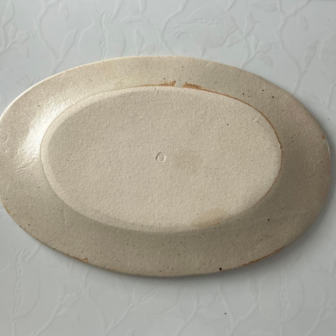 大谷桃子　バナナの葉オーバルリム皿　Ｌ　M