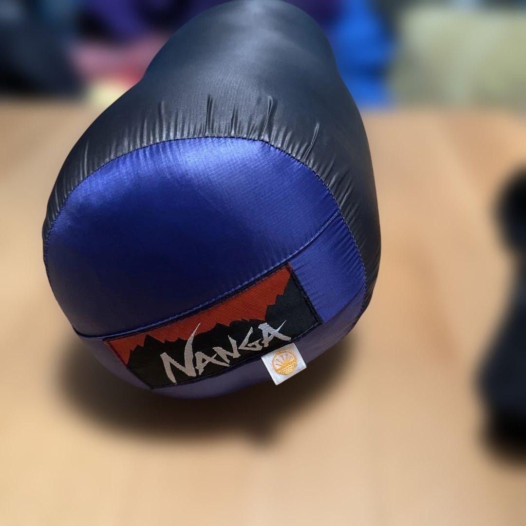 NANGA ナイロン寝袋 黒/紫 UDD BAG 380DX ロング