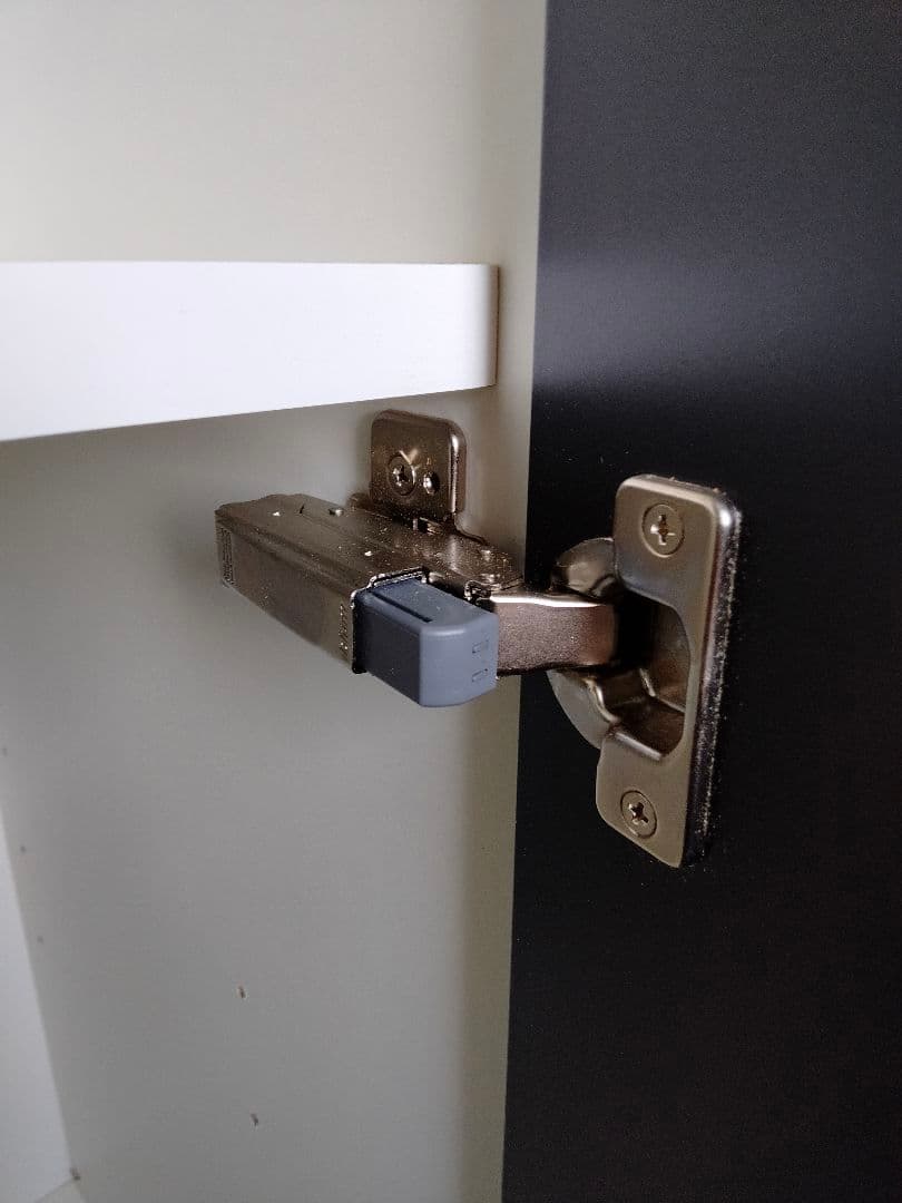 ブラック木製キャビネット 収納 4 段 展示品(2504B②)