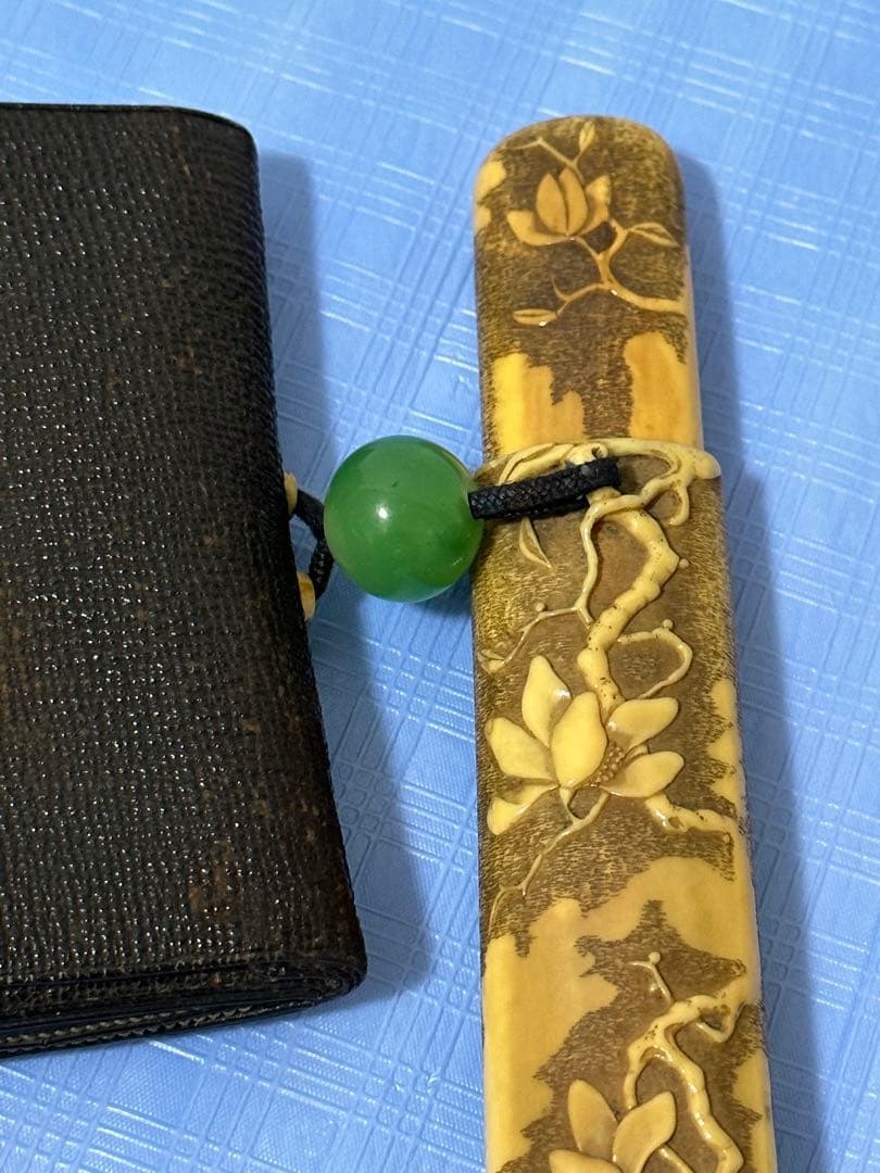 極上 時代物 煙草入れ 提げ物 キセル入れ 煙管 喫煙具 キセル 古道具