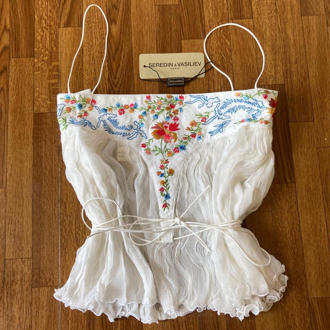 セレディン＆ヴァシリエフSeredin&Vasiliev 刺繍シースルートップス