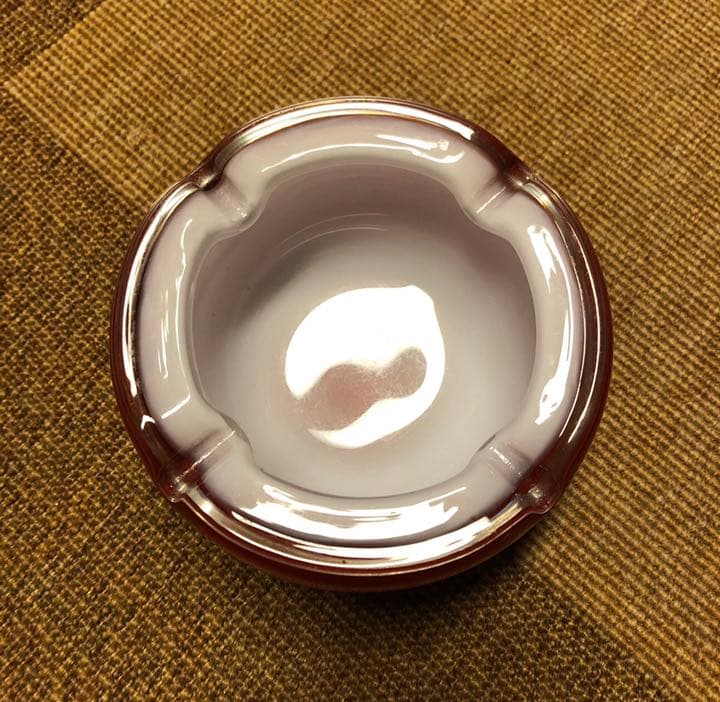 70s ガラス灰皿　大　vintage