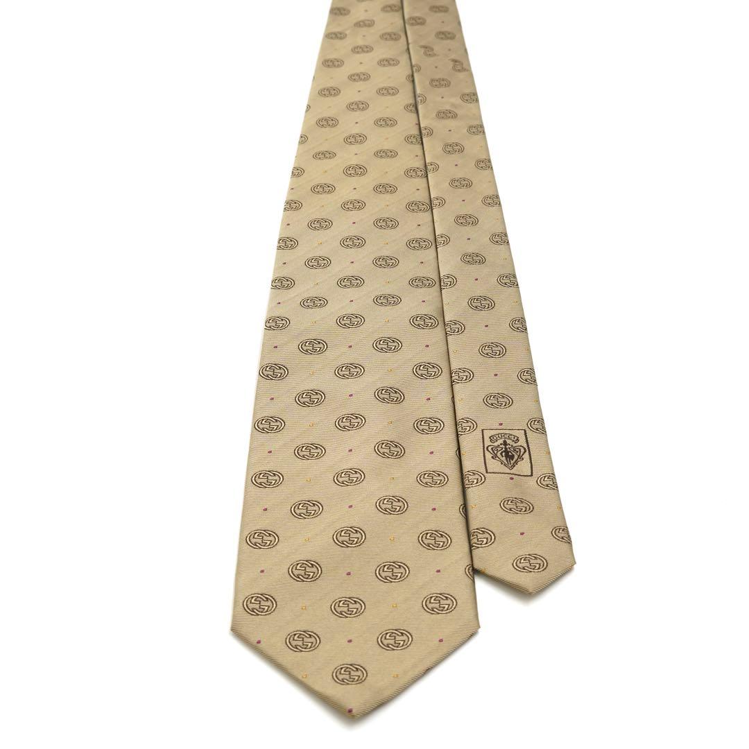 ✨新品同様✨　GUCCI グッチ　ネクタイ　GG インターロッキング　ドット