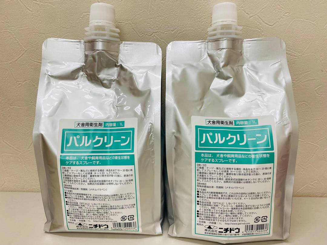 犬舎用衛生材 パルクリーン 1L×2