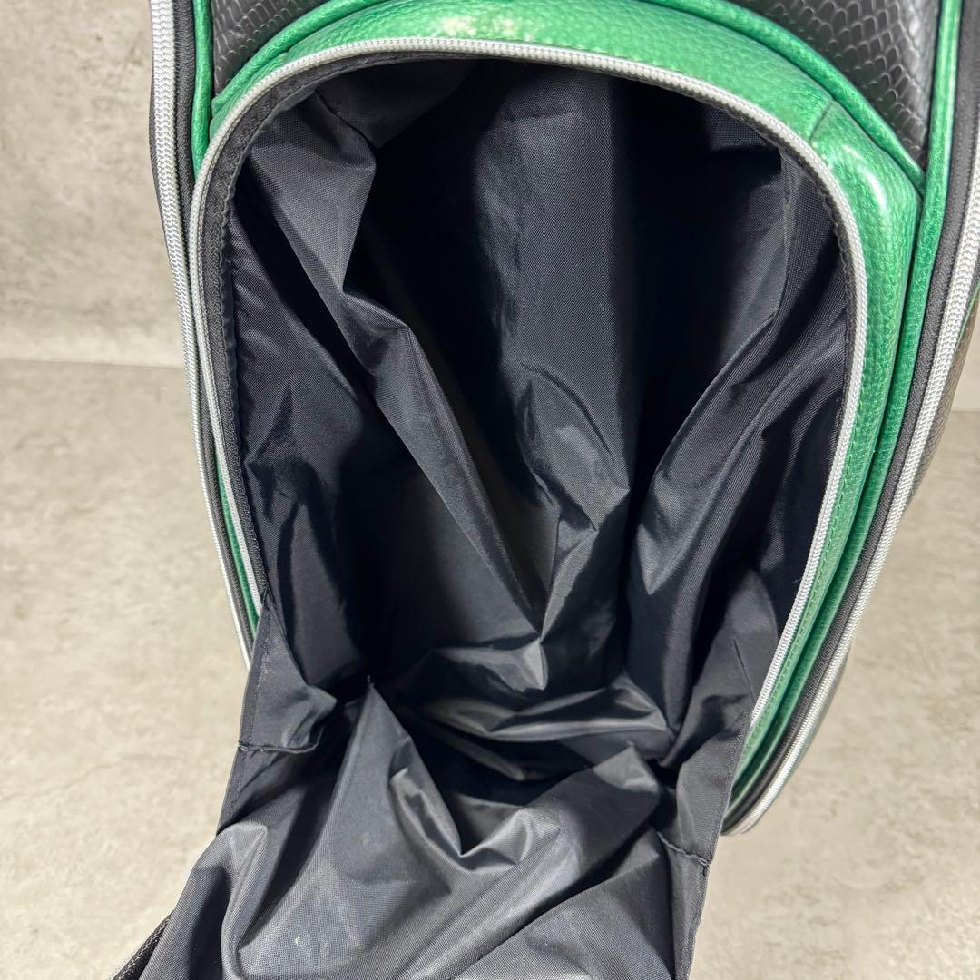 【激レア】極美品 ダンスウィズドラゴン キャディバッグ クロコ型押し 収納袋付