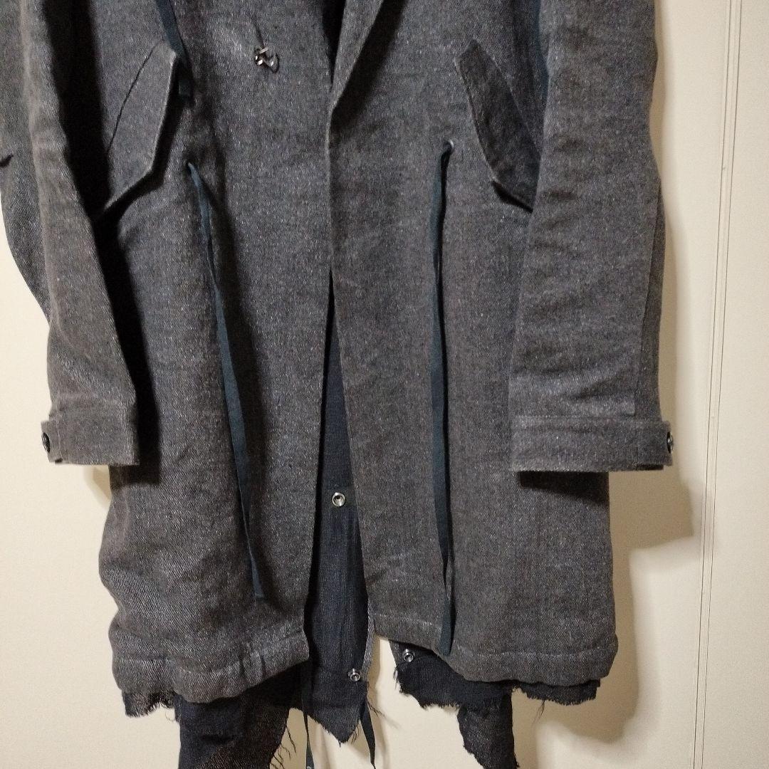 DIRAIN ブラック モッズコート リックオウエンスやJULIUSが好きな方