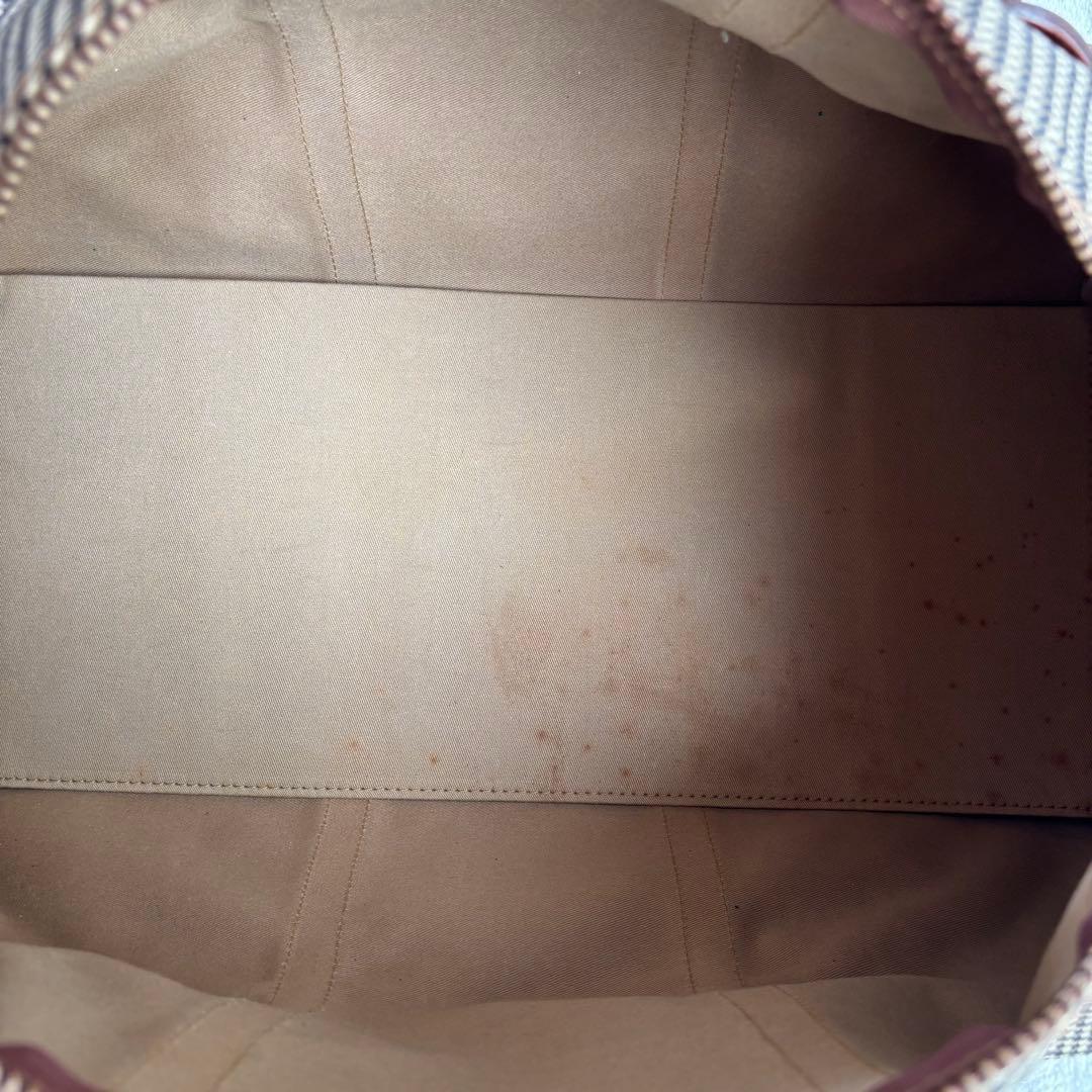 ポロラルフローレン ボストンバッグ PVCレザー２WAY ブラウン ヴィンテージ