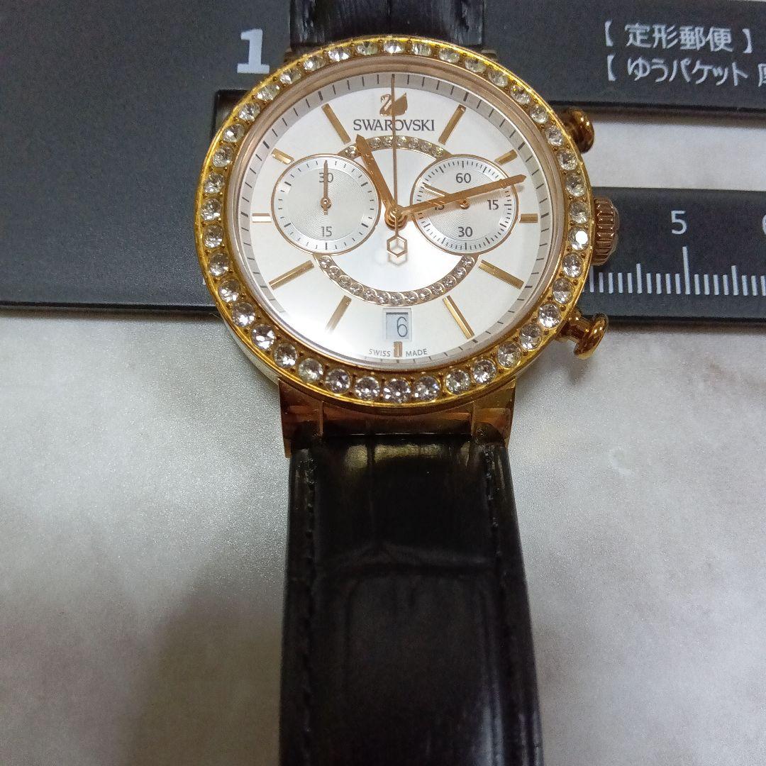 SWAROVSKI スワロフスキー　クロノグラフ　ストーン　腕時計