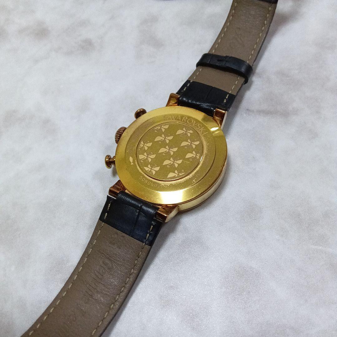 SWAROVSKI スワロフスキー　クロノグラフ　ストーン　腕時計