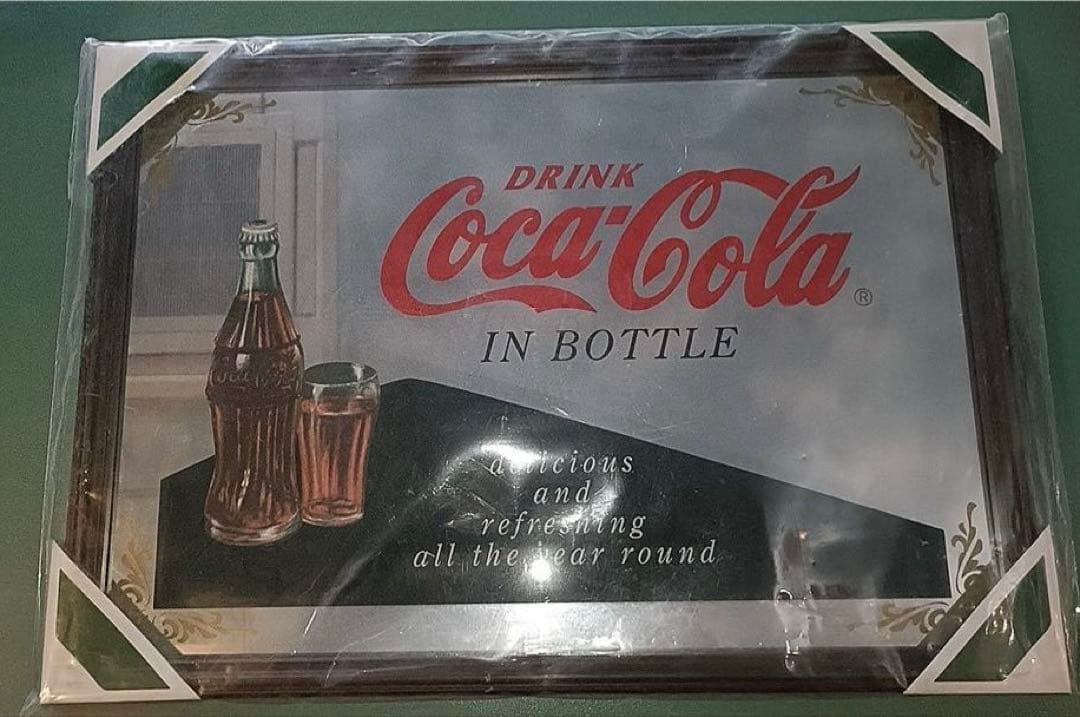 54.5✖39　コカ・コーラ　パブミラー　未開封品