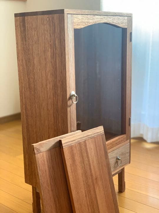 ガラスキャビネットC ガラスショーケース・食器棚・カフェシェルフ