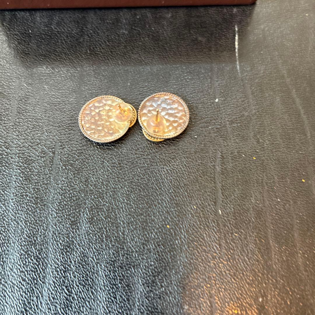 ageteシルバーモチーフスタッズピアスk10 両耳