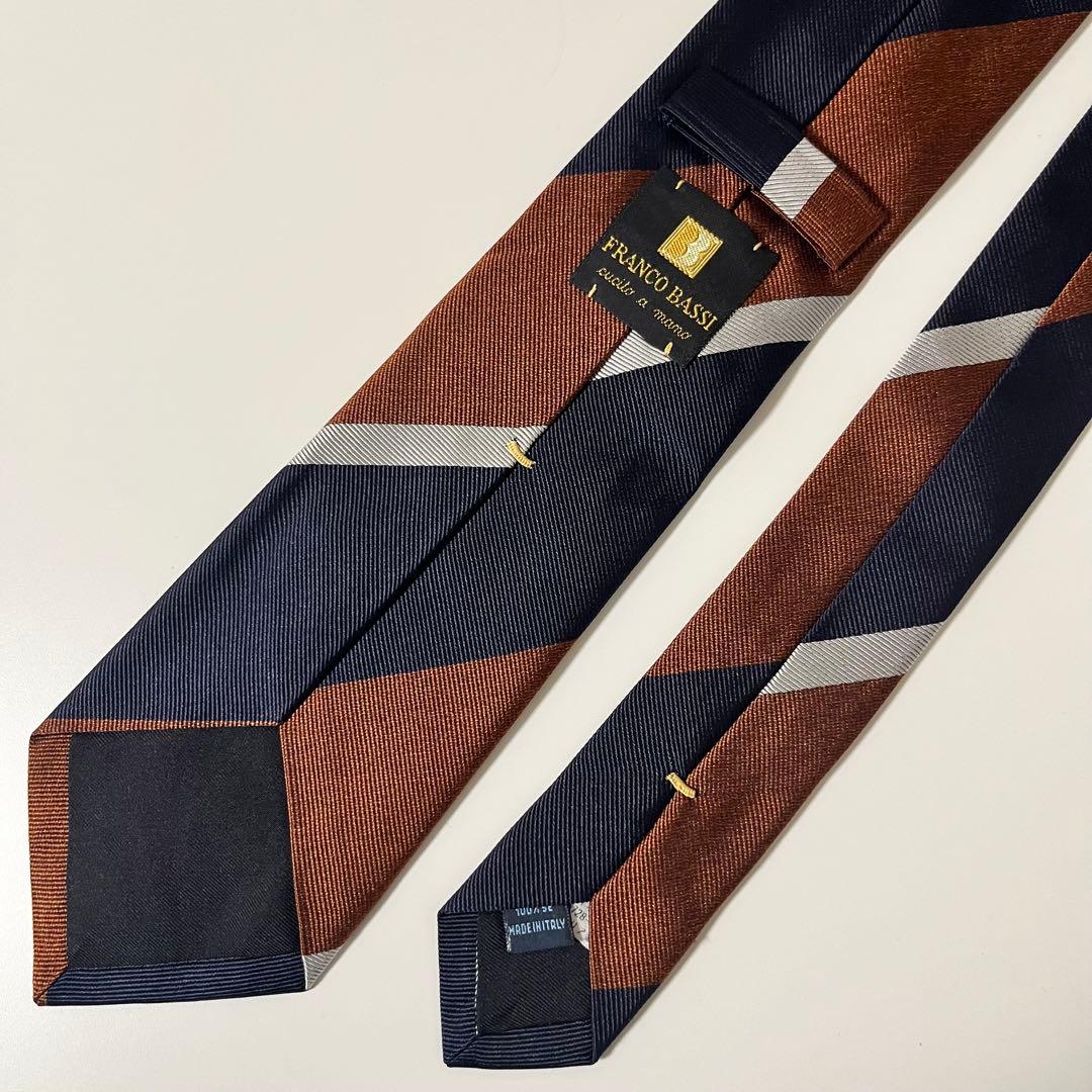 Franco Bassi ネクタイ ストライプ