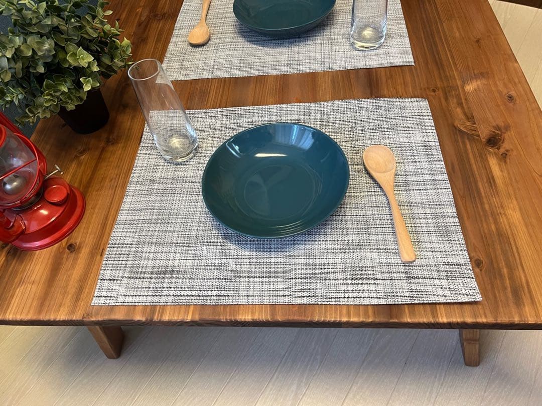 【送料無料】 ローテーブル 正方形 90cm 杉 ブラウン 折り畳み脚 ハ型