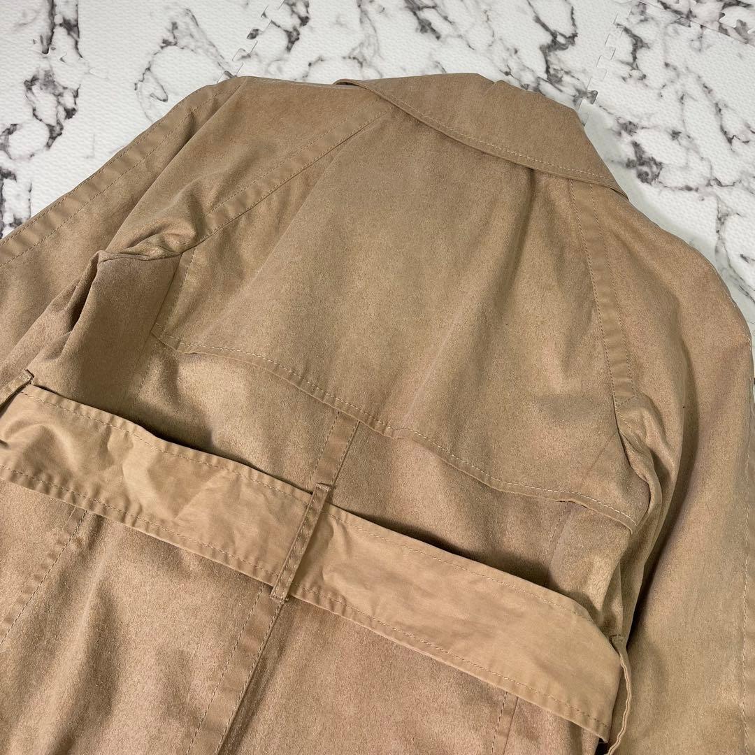 ドルチェ&ガッバーナ　トレンチコート　レオパード　ベルト　ロング丈　ベルテッド