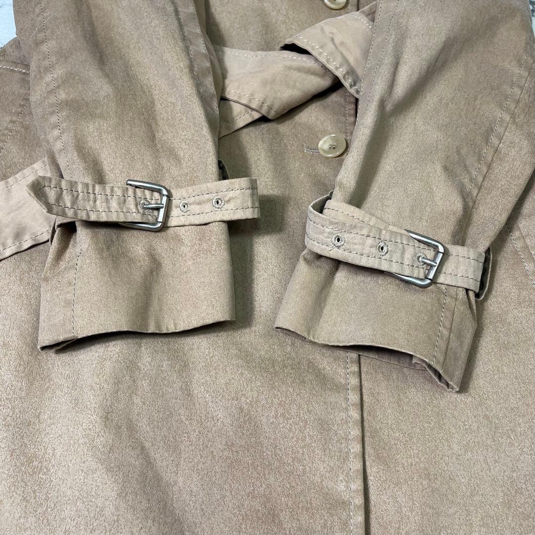 ドルチェ&ガッバーナ　トレンチコート　レオパード　ベルト　ロング丈　ベルテッド