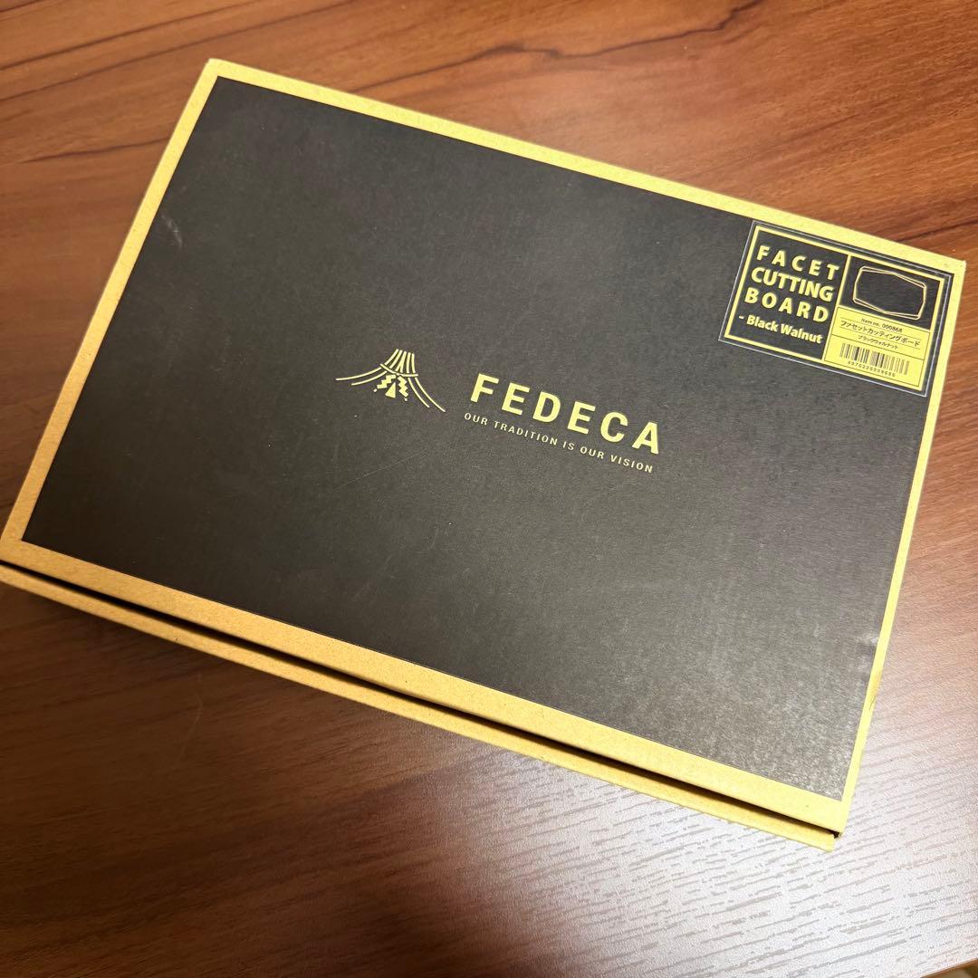 FEDECA ファセットカッティングボード ブラックウォルナット