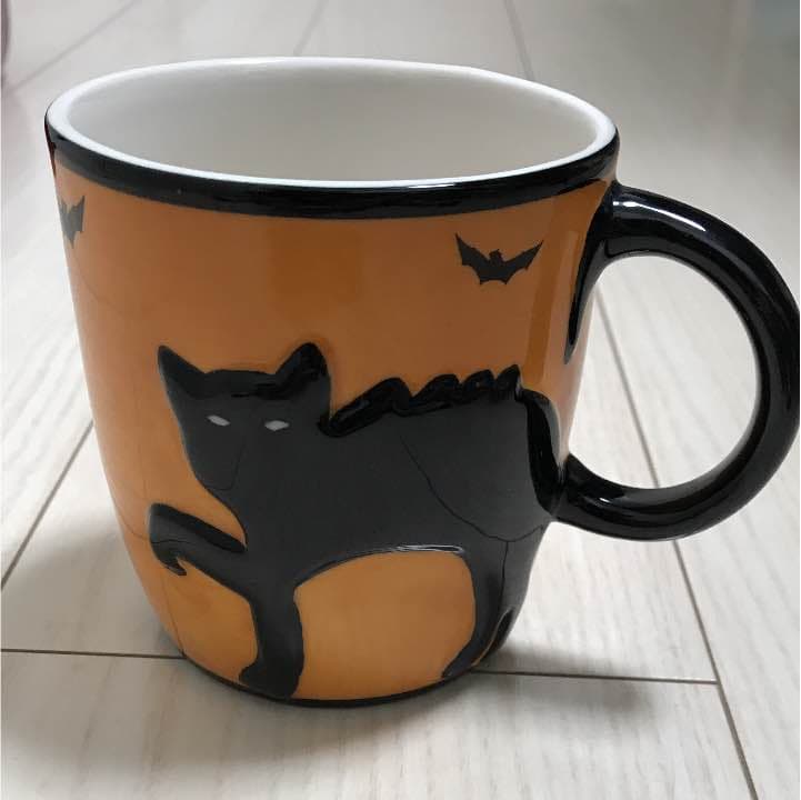 スターバックス ハロウィン マグカップ 黒猫 used