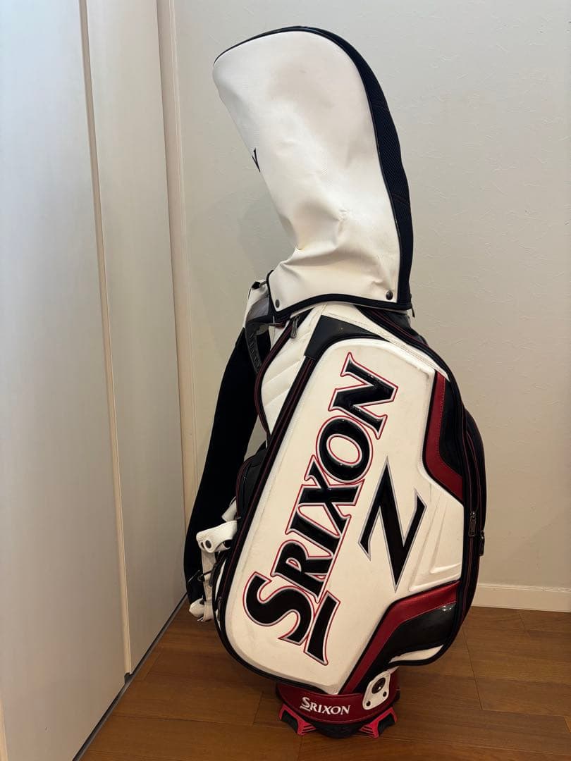 Srixon キャディバッグ ホワイト/レッド　松山英樹モデル