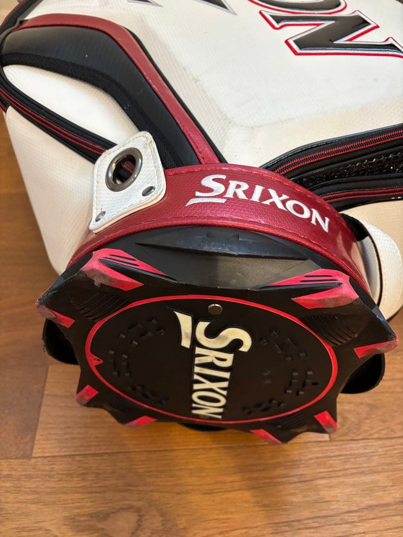Srixon キャディバッグ ホワイト/レッド　松山英樹モデル