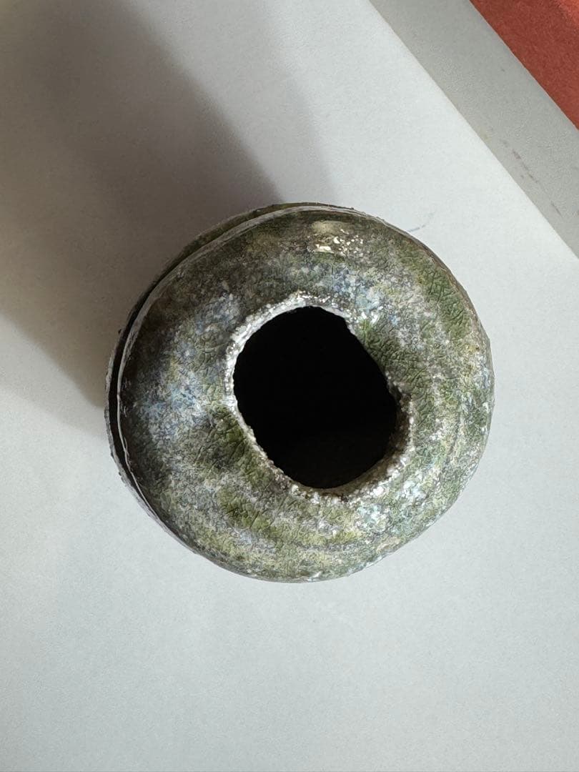 【越前唐津焼】三好健太郎作　花入18センチ　割竹式登り窯