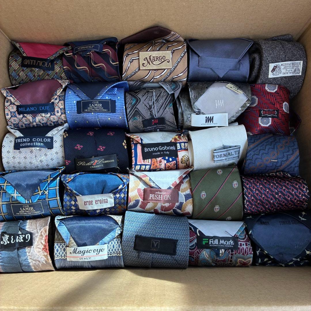 【格安★】ネクタイ ブランド まとめ売り 95本セット メンズ シルク