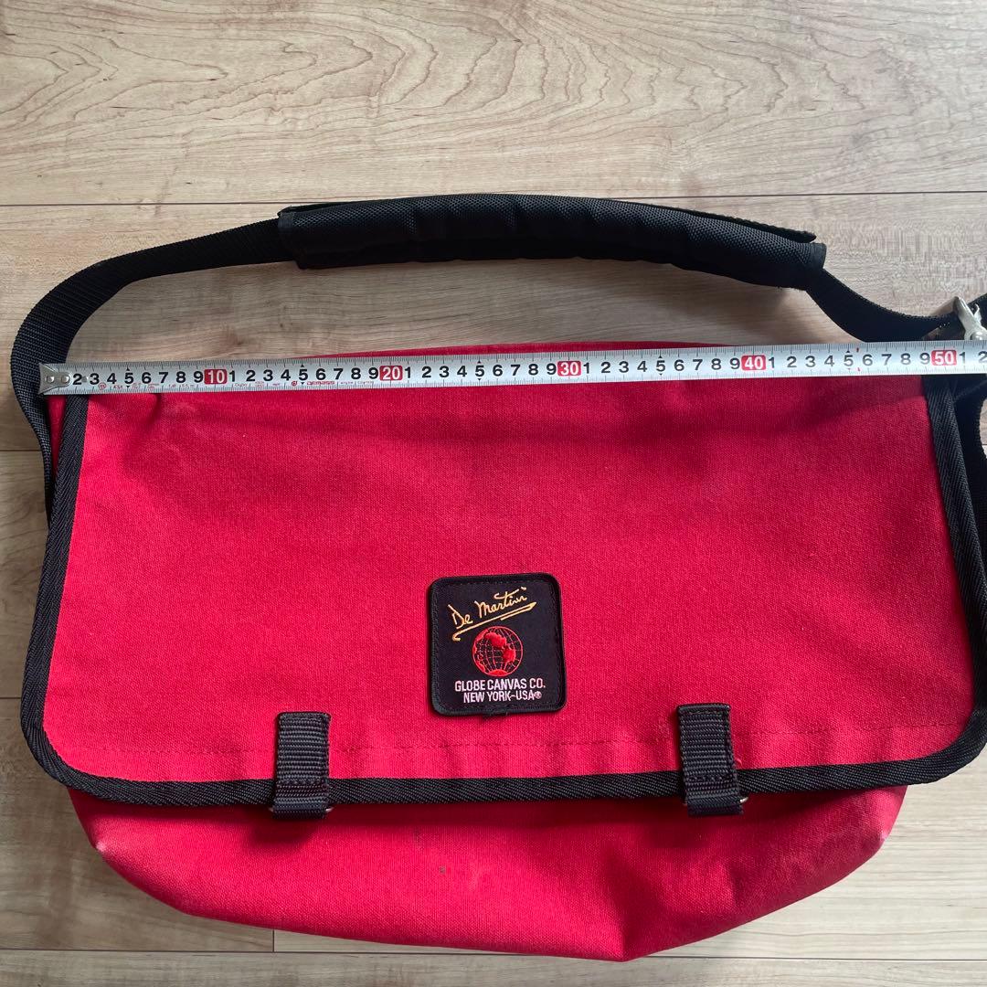 De Martini メッセンジャーバッグ レッド