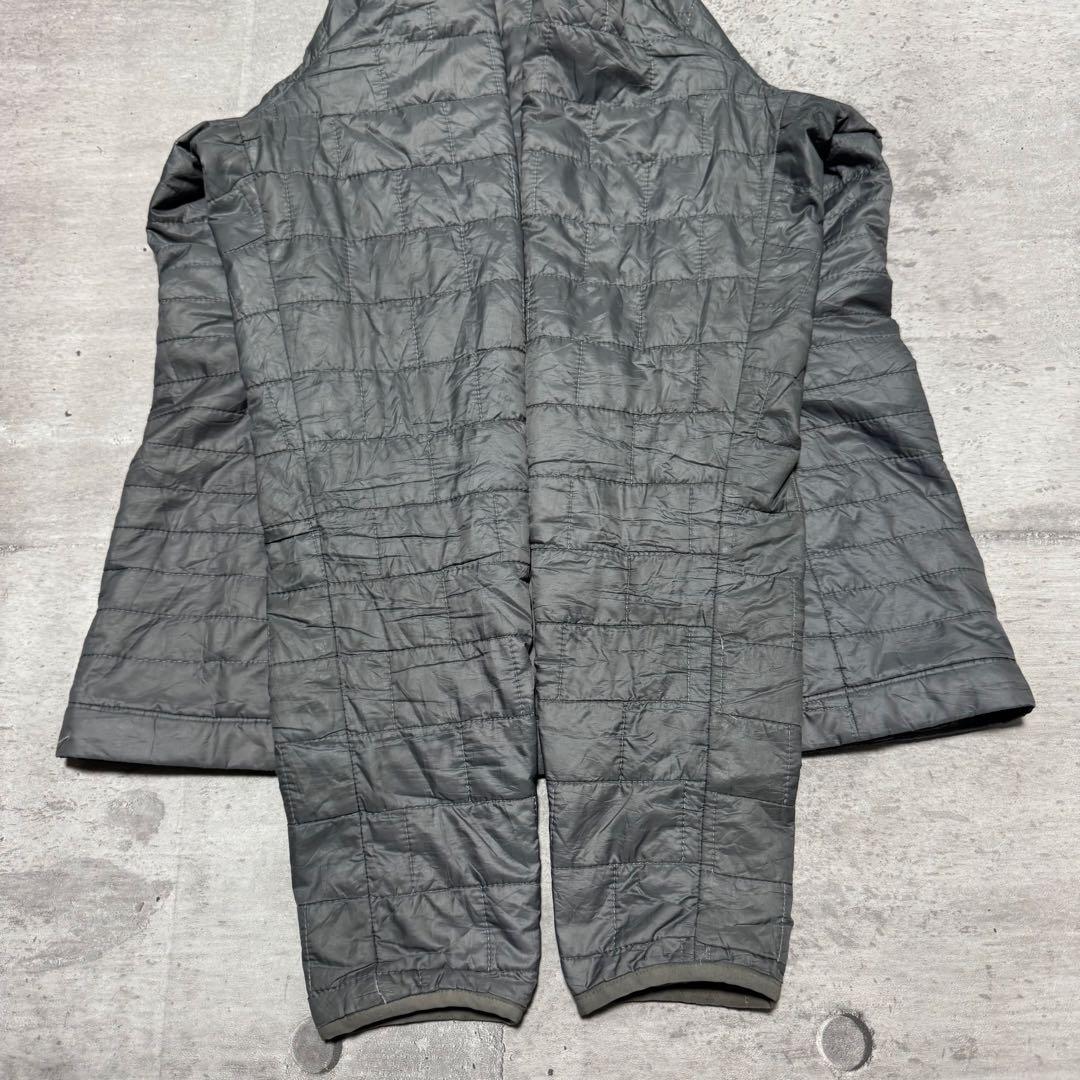 patagonia ナノパフジャケット グレー キルティング プリマロフト M