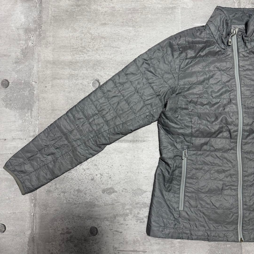 patagonia ナノパフジャケット グレー キルティング プリマロフト M