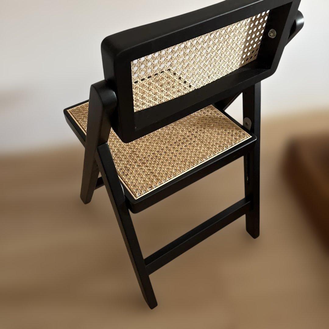 折りたたみ ラタンチェア 椅子 1脚 ART OF BLACK