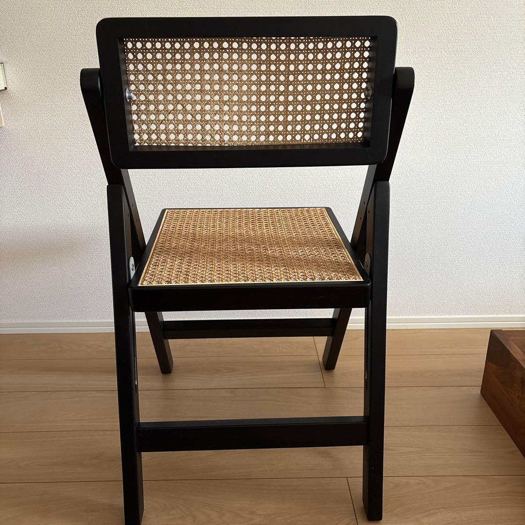 折りたたみ ラタンチェア 椅子 1脚 ART OF BLACK