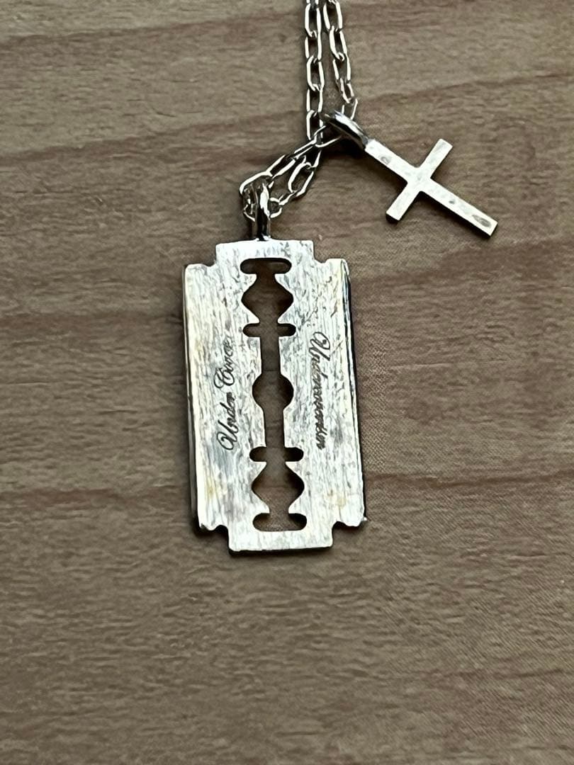 アンダーカバー カミソリ&クロス ネックレス 十字架 Silver925