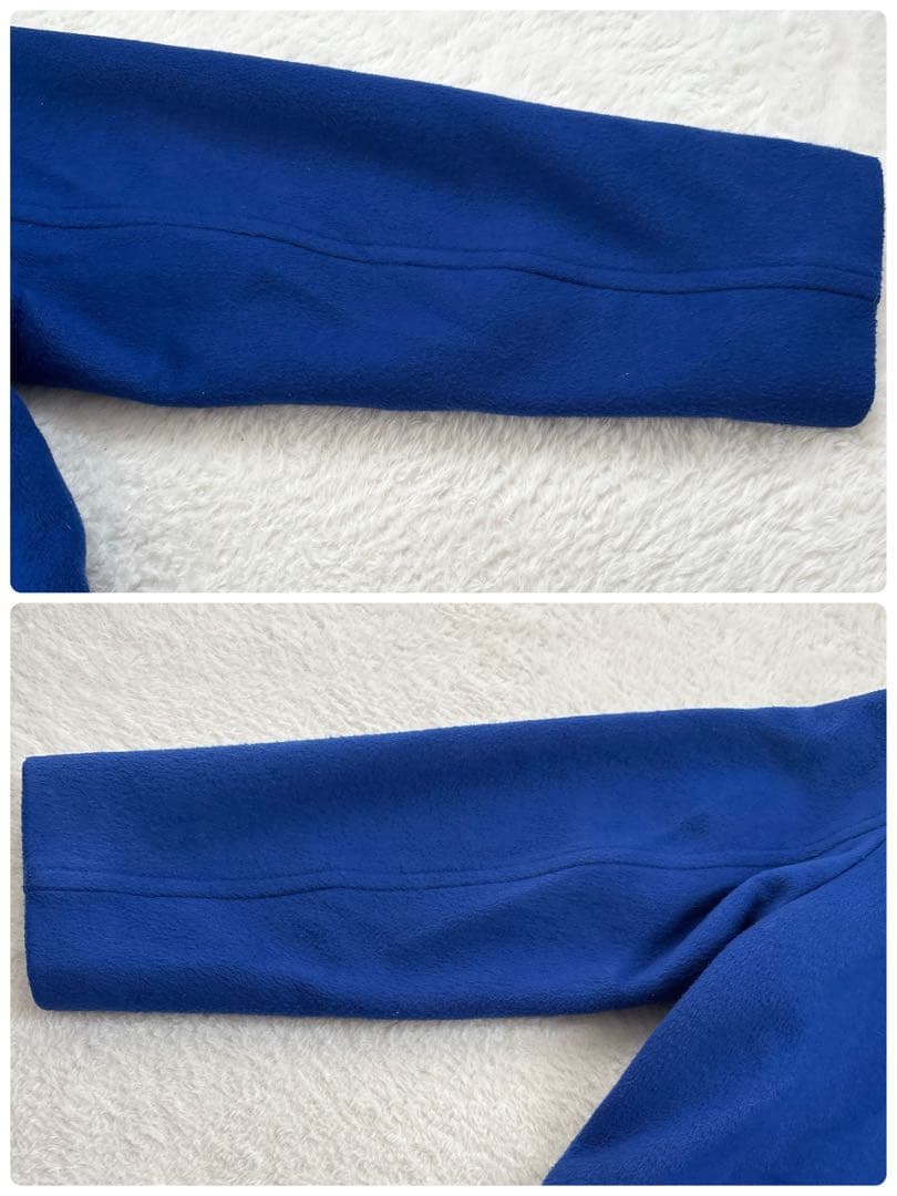 Spick and Span ビーバー フロントZIP ノーカラーコート L