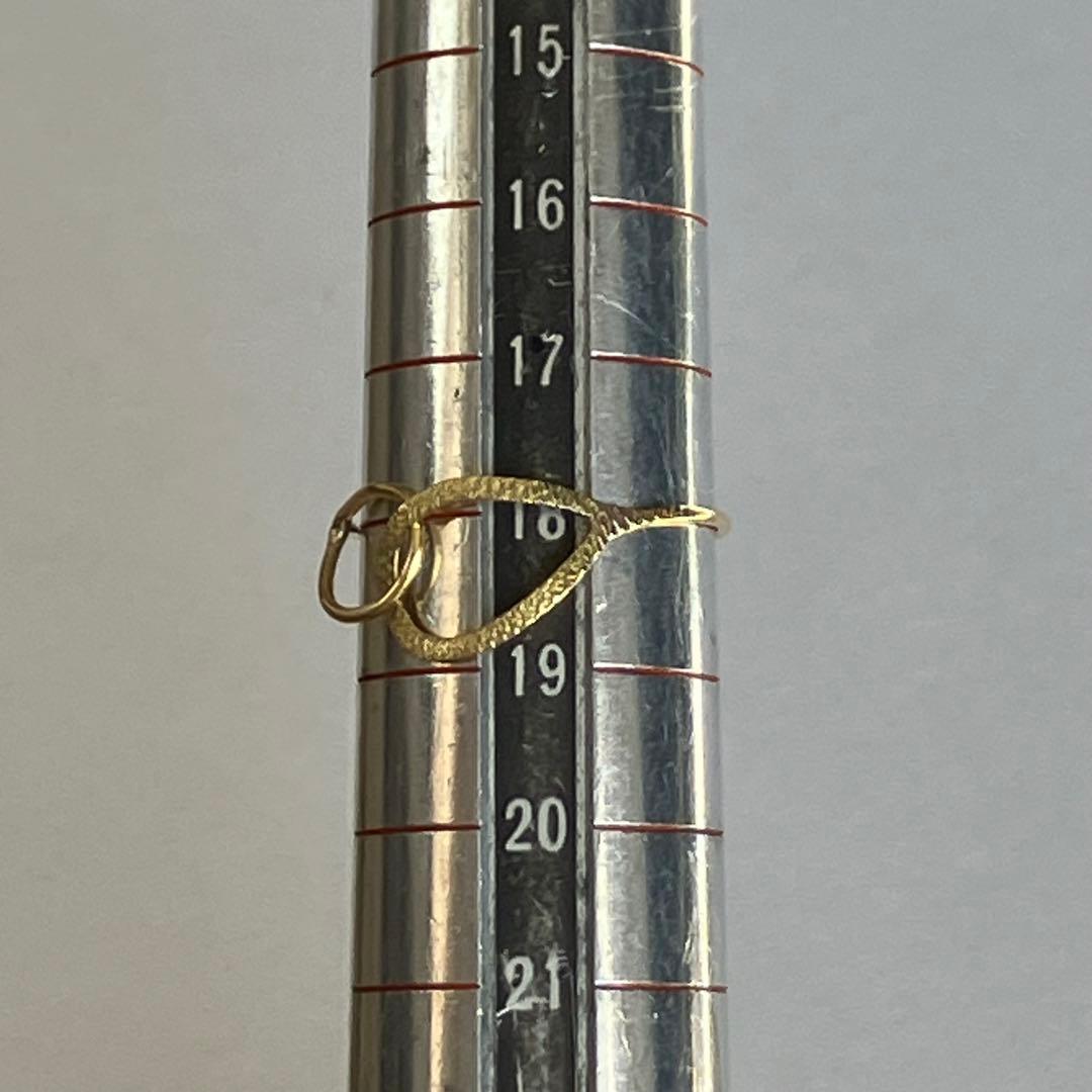 K18 18金　14号　リング　21