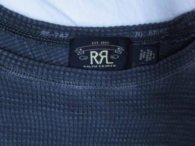 ★ RRL サーマル カットソー L ブラック フェード