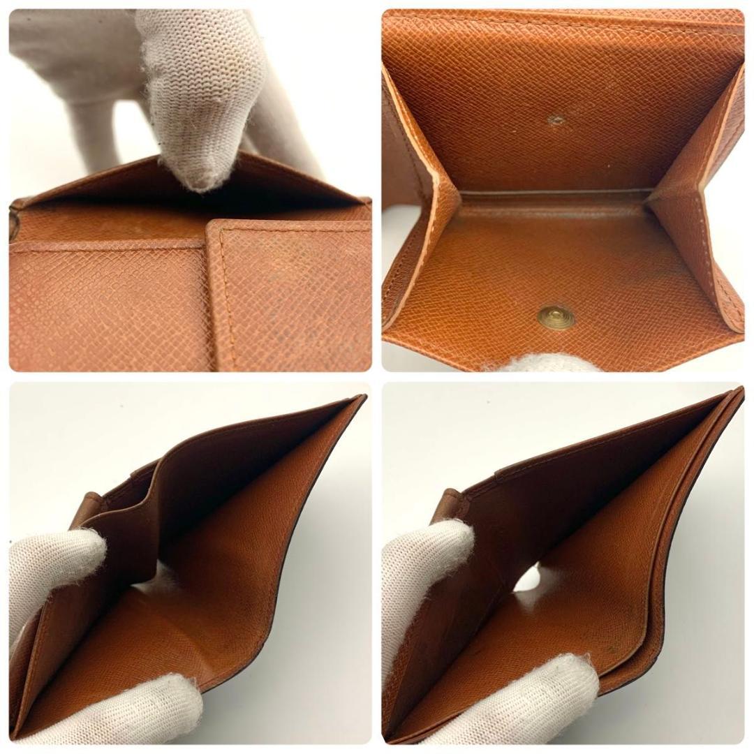 鑑定済み ルイヴィトン ポルトフォイユ マルコ 二つ折り 財布 ミニ モノグラム