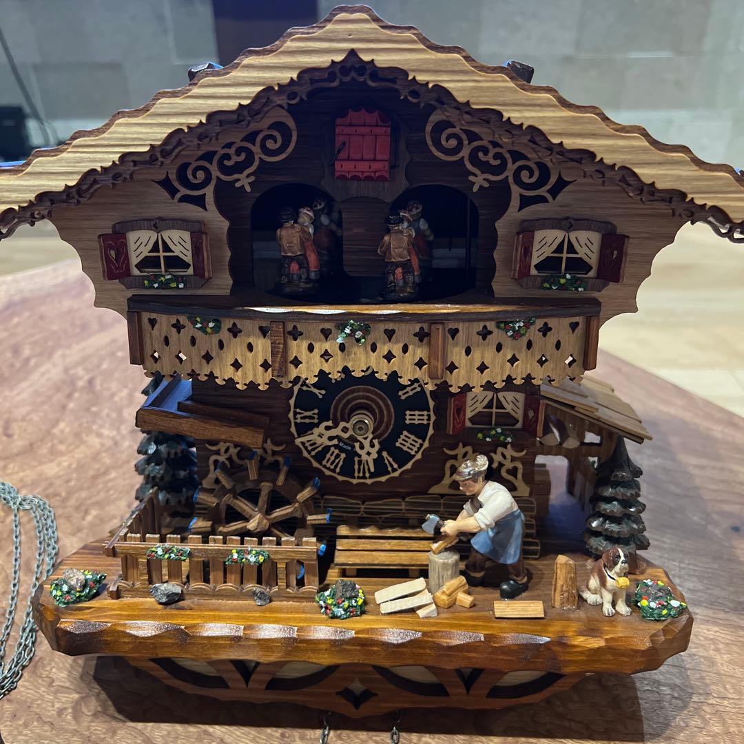 木製 鳩時計 からくり時計　ドイツ製　ロマンス社