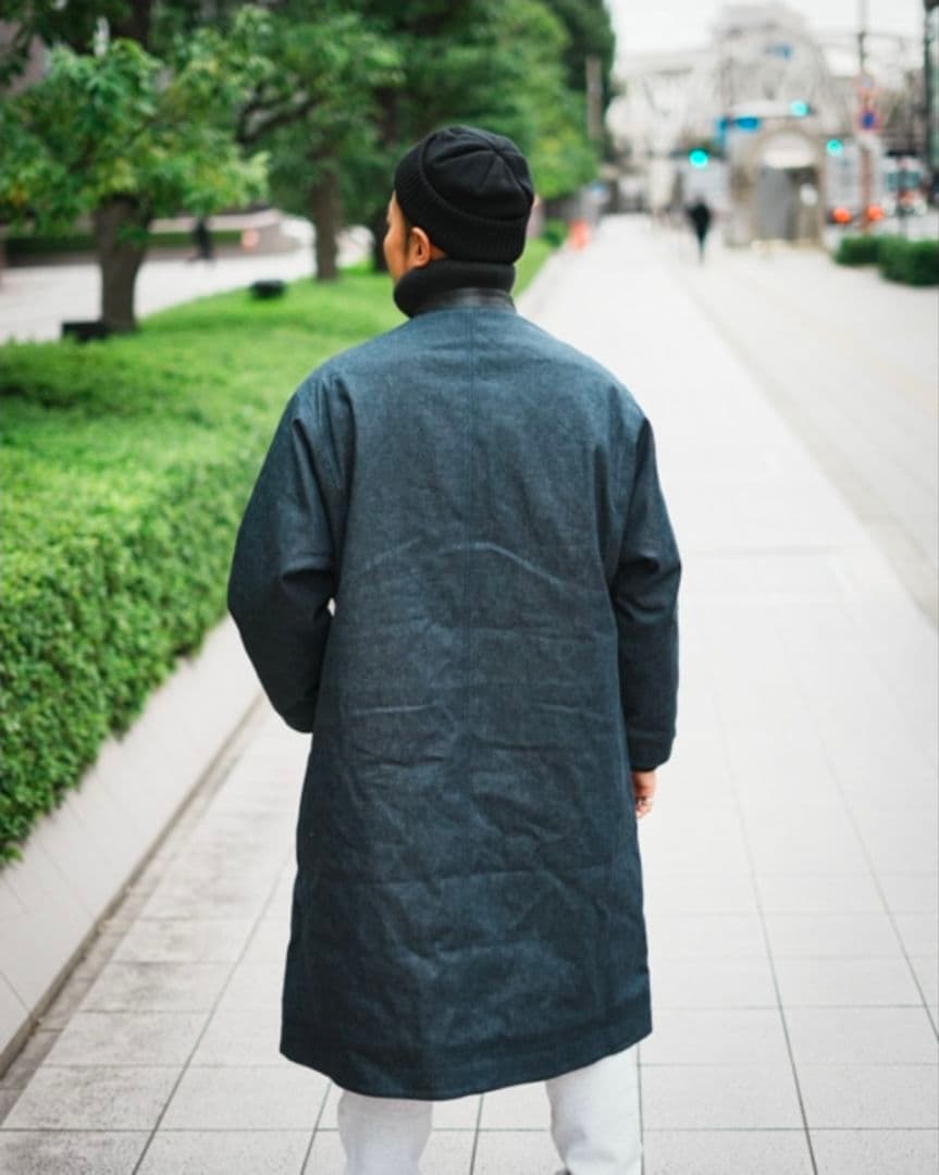 石*田様 デニム風ロングコート BURNABOINNE