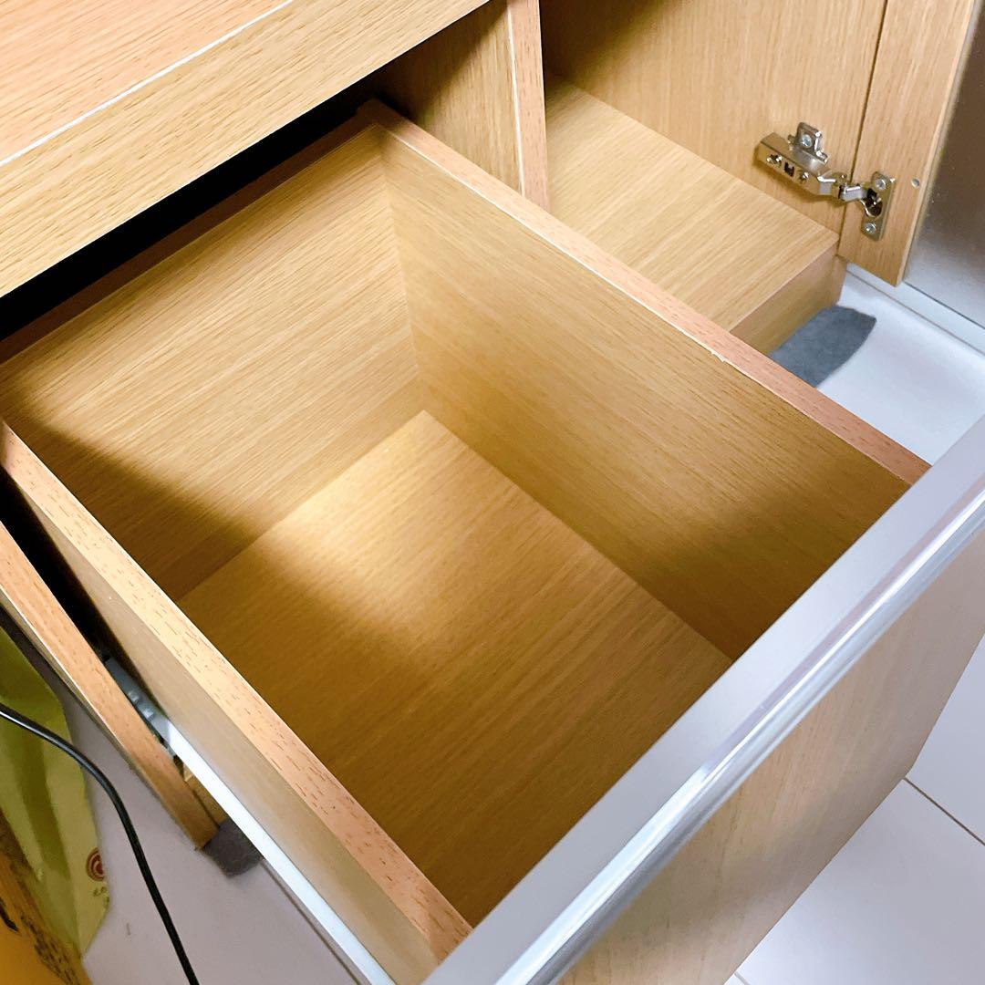 【最終値下】レンジボード 可動棚付き【美品】