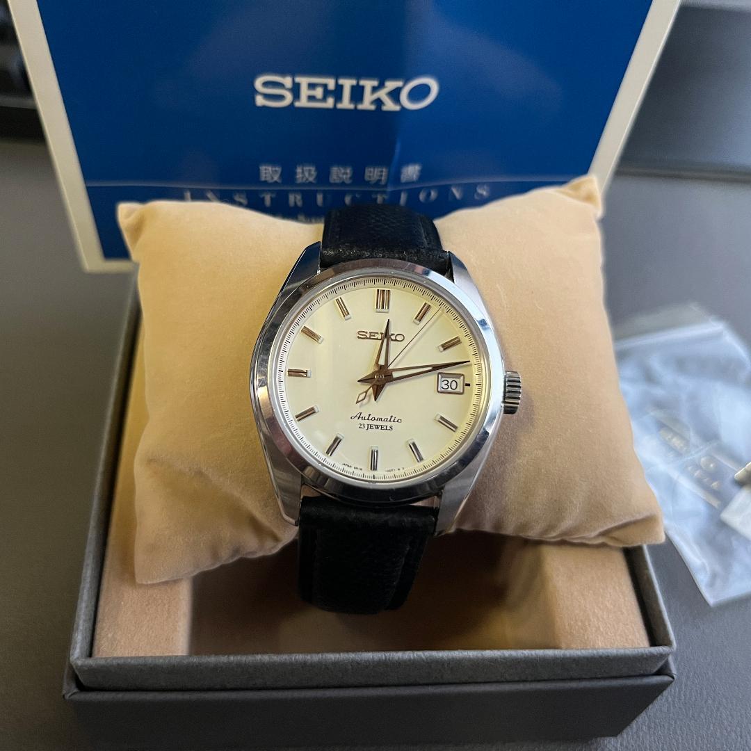 SEIKO メカニカル 自動巻 SARB035 文字盤ホワイト 裏スケルトン