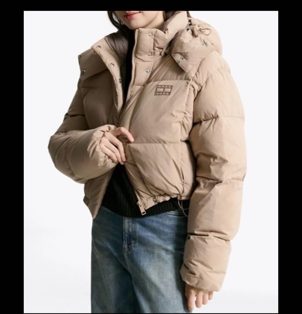  JEANS ベージュショートダウンジャケット